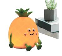 Generico Pineapple - Touch Control Table Lamp, 3 Level Brightness Adjustable, Tropical Desk Accessory, Dimmable Silicone Glow, Decorative Fruit Bedside Lantern | Mood Lighting Fixture For Home