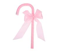 Generico Pink Cane Prop, Cosplay Performance Supplies Bowknot Pink Cane, Stage Costume-Cane Prop Stick With Bowknot Walking-Cane for Halloween Valentines Day Cosplay