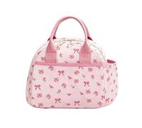 Generico Pink Lunch Box - Large Capacity Leakproof Reusable Corduroy Fabric