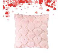 Generico Pink Pillow Case | 45x45cm Pillow Case, Heart PillowCovers Sofa Decorations | For Couch Living Room Farmhouse Couples, Holiday, Festival & Housewarming