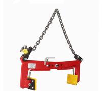 Generico Pinza per Sollevamento a Catena per impieghi gravosi - Morsetti di Sollevamento Regolabili in Lega di Acciaio per Granito/Mattoni - Pinza per Trasporto di cordoli (Colore Extra Large) - Stru