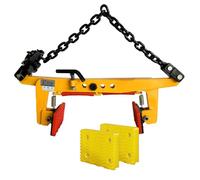 Generico Pinze di Sollevamento Verticali per Pietre ad Alta Resistenza con 4 Cuscinetti Antiscivolo, Sollevatore di cordoli in Granito Regolabile per Pietre da 246-800 kg (Dimensioni: 12-36 cm) - MOV