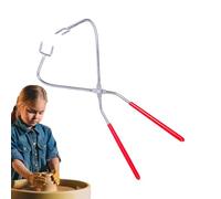 Generico Pinze per vetri - Morsetti per Ceramica con Manico Rosso | Pie per Argilla per soffiaggio Pize per Immersione | Strumento per Ceramica per Smalto ceramico St
