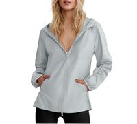 Generico Pioggia Moto Sovrapantaloni Giacche da Donna USA Tessuto Autunnale Giacca Autunno Coat Outdoor Rain Pesca Parapioggia Ponchielli Giubbotto Leggero Donna XL