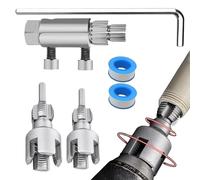 Generico Pipe Threader For Drill | 6.2x2.5cm Precise High-Carbon Steel - Convenient Pipe Thread Opener Tool Kit, Effortless For Homeowners Plumbers Technicians Commercial Building Bathroom Remodeling