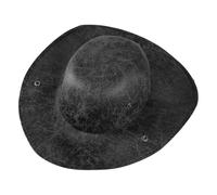 Generico Pirate Hat Tricorn | Faux Leather Colonial Pirate Costume Hat | Foldable Cosplay Accessory For Halloween, Masquerade, School Plays, Stage Shows, Festivals, Parties, And Dress Up Events
