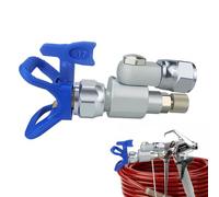 Generico Pistola A Spruzzo Airless - Pistola A Spruzzo Universale Ad Alta Pressione, | Vernice Per Ferro Con Giunti Regolabili 12,5 Cm | Per Pittori Professionisti, Appaltatori, Fai Da Te, Compati