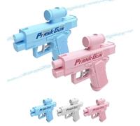 Generico Pistola Ad Acqua Scherzosa, Pistola Ad Acqua Bidirezionale, Pistola Ad Acqua Bidirezionale Scherzosa, Pistola Ad Acqua Invertita da Davanti E da Dietro, Giocattolo Resistente(Blue+Pink)