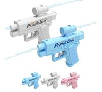 Generico Pistola Ad Acqua Scherzosa, Pistola Ad Acqua Bidirezionale, Pistola Ad Acqua Bidirezionale Scherzosa, Pistola Ad Acqua Invertita da Davanti E da Dietro, Giocattolo Resistente(White+Blue)
