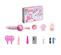 Generico Pistola per Bolle di Sapone con Racchetta da Ping-Pong per Feste di Compleanno per Bambini,Giochi in Giardino,Regali per la Festa dei Bambini,creatore di Bolle,Ping-Pong 75 ml 2938