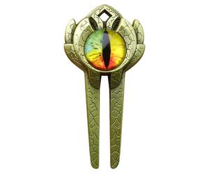 Generico Pitchgabel - Golf Ballmarker | Men Golf Divot Tools | 3D Long-Lasting Heavy-Duty Precision Gadget für Golfer Anfänger Profis Platzpflege Training Turnier Zinklegierung Silber Zubehör 1 Stück