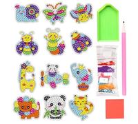Generico Pittura Con Pietre,Kit Arte 5D Con Gemme Artigianali - Accessori Mosaico Creativi Per Bambini Principianti Idee Regalo Compleanno Natale Halloween Feste