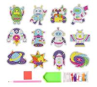 Generico Pittura Con Pietre, Kit Creativo Per Dipingere Con Numeri Arte Mosaico, Accessori Mosaico Creativi Per Bambini Principianti Idee Regalo Compleanno Natale Halloween Feste