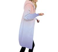 Generico Piumini Donna 100 Grammi Montone Donna Gicca Cappotto Cardigan Da Giacca Con Cappuccio Tasca Calda Casual Con Cerniera Giubbotto Leggero Giacca Militare Pink L