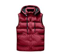 Generico Piumini Invernali Uomo, Giacca da Uomo Invernale,Chaleco CáLido De Otoño E Invierno para Hombre Chaleco sin Mangas De Color SóLido Chaleco con Cremallera Y Cremallera A La Chaleco