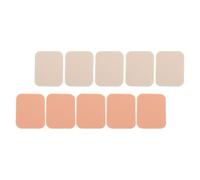 Generico Piumini per Trucco Viso Quadrati Set da 10 Pezzi, Spugnetta per Cipria Cosmetica Bianca e Color Carne, Strumento per Applicazione Trucco Secco e Bagnato, Adatto a Uso Quotidiano