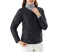 Generico Piumino 100 G Donna, Giacca Donna Invernale con Cerniera Leggero Caldo Giubbotto Imbottito Trapuntato Invernale Ultraleggero Taglie Forti Giubbotto per Tempo Libero