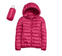 Generico Piumino Donna 100 Grammi Leggero con Cappuccio Piumini Elegante Giacca Ripiegabile Donna Giacconi Invernali Taglie Grandi Cappotto Ultraleggero Giubbotti Imbottiti Giubbini