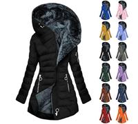 Generico Piumino Donna 100 Grammi Piumini Donna Invernali Giacca Invernale Elegante Giubbotto Donne Invernale Cappotto Caldo Parka Elegante Cappotti Lungo con Cappuccio Ripiegabile Giaccone Outdoor