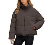 Generico Piumino Donna Elegante 100 Grammi, Giacca da Donna Invernale Lunga,Cappotto Lungo E Ampio con Coulisse Regolabile sull'Orlo E Colletto Rialzato Ideale per Il Freddo Invernale