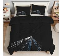 Generico Piumino Singolo Casa Trapunte Architettura Piumone Imbottito Resistente Lavabile, Super Morbida Trapunta, piumini 160x245 cm in Microfibra Reversibile e 2 Federa 50x80 cmT5205