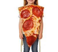 Generico Pizza Cosplay Outfit - Funny Realistic Costume for Adults | Polyester Fabric with Lightweight Build, Carnival Role Playing Dress Up Party, Halloween, Outdoor, Birthday, Christmas Couple Kids