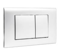 Generico Placca di Comando WC,Compatibile con Geberit Sigma01,20,30 UP300&320,Cassetta Scarico Incasso WC,Ricambi Vecchie Cassette,Campana, Doppia Scarico,Modello 115770115,245×164 Mm （Bianca）