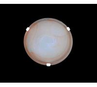 Generico Plafoniera classica in vetro 1 luce Duna Ambra D.30 cm lampada da parete in vetro per bagno camera soggiorno cucina scala corridoio