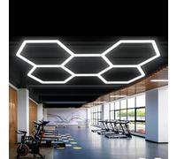 Generico Plafoniera Esagonale LED, Lampada Da Soffitto Moderna A Nido D’Ape, Lampada Da Garage Esagonale, Garage, Officina, Ufficio, Barber Shop E Hotel, Alta Luminosità