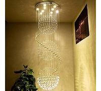 Generico Plafoniera Moderna con Grande lampadario di Cristallo con Sfere di Cristallo Lucide. Plafoniera in Cristallo. Illuminazione a soffitto, lampadario da Pranzo