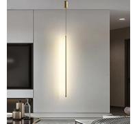 Generico Plafoniera, Moderna lampada a sospensione a led moderna for soggiorno, sala da pranzo, comodino, camera letto, casa, a a, lampadari a soffitto(1 Light,COOL WHITE_L80CM_GOLD)