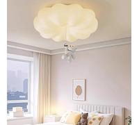 Generico Plafoniera, Plafoniera Bear Cream Illuminazione moderna Lampade da parete semplici InterniSoggiorno Camera letto Lustri Luminaria Decorazione(White B 45cm)