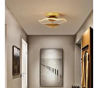 Generico Plafoniere moderne for corridoio Illuminazione interna for Balcone Camera da letto Corridoio Portico Apparecchi decorativi Ins Lampade nordiche a LED(Gold A,Warm White)