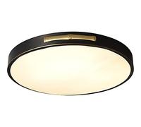 Generico Plafoniere oscuranti Forma Rotonda Lampada da soffitto Interamente in Bronzo creatività Nera personalità Camera da Letto Studio retrò Moderna del Nord Europa,per la Scala d'ingresso