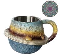 Generico Planet Mug, Cute Astronaut Coffee Cup,Ceramic Cups for Women & Men, Novelty Aesthetic Drinkware for Tea, Milk, Wine & Beer, Aesthetic Decor Mug Room & Kitchen (Saturn)