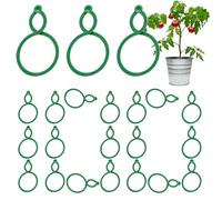 Genérico Plant Clips - 100 pezzi Secure Flexible Universal Tomato Support | Climbing Plant Traction Clips For Indoor, Outdoor, Vegetable, Vines, Fruits, Flowers Tools Horticultural