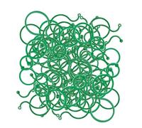 Genérico Plant Clips Garden Clip for Plant STEM Support - 100 Pezzi Reusable Twist Clamp | Plants Vine Clip | Tomato Trellis Clips for Outdoor Greenhouse Grape Vegetables Flowers STEM