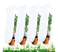 Generico Plant Frost Protection Covers,4 Pieces Breathable Flower Wrap Shrubs Blanket - 80×120cm Outdoor Garden Freeze Frost Cover - for Vegetables Bonsai Blueberry Tomatoes Citrus Small Trees