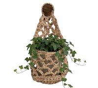 Generico Plant Hanger - Cotton Rope 32x16cm | Space-Saving Boho Home Decor Wall-Mounted Plant Holder Flower Stand | Decorative Plants Accessory For Bedroom Living Room Kitchen Door Office Apartment