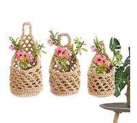 Generico Plant Hanger - Hand Woven Bohemian Wall Mounted, Cotton