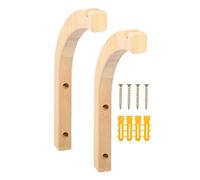 Genérico Plant Hanger Hook, Wooden Plant Hanger, 2X Plant Hooks Indoor, Plant Bracket Stable Curved Shape Wall Hooks, Small Plant Hangers, Hangers For Indoor Plants For Home Bedroom Living