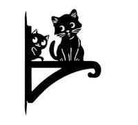 Generico Plant Hanger Hooks, Cat Shape Wall Mount, Outdoor Lantern Hangers | Garden Hanging Hooks, Decorative Wall Brackets, Plant Display Holder for Home Office Apartment Balcony Patio Restaurant