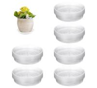 Generico Plant Pot Saucers - 30PCS Clear Flower Pot Tray Set, Round Drip Trays for Indoor & Outdoor Garden Plants | Sturdy Plant Drainage Saucers for Pots Base Protection