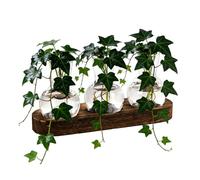 Genérico Plant Propagation Jars | 250 g Decorative Rooting Container Wooden Frame, Hydroponic Glass Planter Vase Set | Desktop Bookshelf Dorm Apartment Workplace Counter
