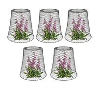 Genérico Plant Protectors from Animals - 5 pezzi Metal Garden Barrier Covers, Squirrel and Rabbit Mesh, Protective Flower Pot Guard, Durable Wire Plant Dome | Innovative Cover For Garden Beds, Outdoor