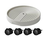 Genérico Plant Roller Base | Round Plant Stand On Wheels | 360 Degree Rotatable Flower Pot Transporting Roller Tray with Casters for Dorm Apartment Outdoor Home