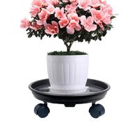 Generico Plant Stand with Wheels - Heavy Duty Movable Planter Caddy with Locking Rollers | Rolling Plant Pot Tray for Indoor Outdoor Flowers Citrus Garden Patio Home
