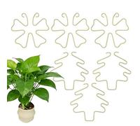 Generico Plant Support Clips - 6 Piece Metal Rustproof Set, STEM Holders for Indoor Growth, Reusable Fastener with Secure Grip, Garden Accessory, Vine Clamps for Balcony And Patio
