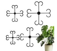 Generico Plant Support Clips - Tomato Vine Fixing Clip, 4-Pieces Reusable Secure Rings, Climbing Plant STEM Clamp for Garden Office Apartment Farmhouse Backyard Patio Monstera Orchid Pothos