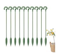 Generico Plant Support Stakes - 10 Packs Plant Support Stakes Garden Single STEM Plants Props for Flowers Orchid Tomatoes Peony Lily Rose Gladiolus Phalaenopsis